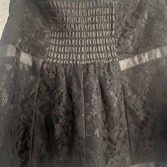 NWOT Vtg Lane Bryant Womens Sz 22 Corset Top Y2K lace overlay black coquette - Picture 3 of 8